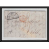 41155 Lettre LAC Allemagne Deutschland Lubeck TT tour t strasbourg 1845 cette herault France marque d'entree Vorlaufer
