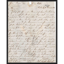 41155 Lettre LAC Allemagne Deutschland Lubeck TT tour t strasbourg 1845 cette herault France marque d'entree Vorlaufer