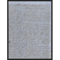 41169 Lettre LAC Allemagne Deutschland harburg 2/12 w hannover 1867 prusse forbach cette herault France marque d'entree