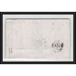 41175 Lettre LAC Allemagne Deutschland Hamburg Tour-T VALENCIENNES 1849 cette herault France marque d'entree Vorlaufer