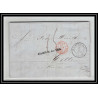 41176 Lettre LAC Allemagne Deutschland Hamburg Tour-T VALENCIENNES 1848 cette herault France marque d'entree Vorlaufer