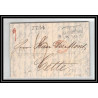 41188 Lettre LAC Allemagne Deutschland Hamburg TT Tour-T strasbourg 1844 TTR4 cette herault France marque d'entree