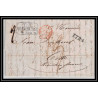 41193 Lettre LAC Allemagne Deutschland Hamburg TT Tour-T strasbourg 1844 TTR4 cette herault France marque d'entree