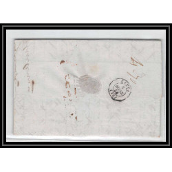 41208 Lettre LAC Allemagne Deutschland Hamburg Tour-T Givet CPR3 1844 cette herault France marque d'entree Vorlaufer