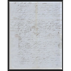 41221 Lettre LAC Allemagne Deutschland Hamburg Tour-T strasbourg 1847 cette France marque d'entree Vorlaufer