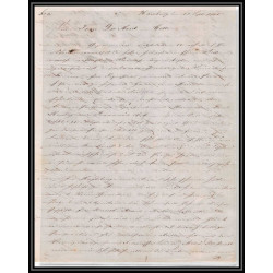 41224 Lettre LAC Allemagne Deutschland Hamburg Tour-T strasbourg 1845 cette France marque d'entree Vorlaufer