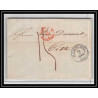 41226 Lettre LAC Allemagne Deutschland Hamburg Tour-T strasbourg 1847 cette France marque d'entree Vorlaufer