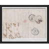 41227 Lettre LAC Allemagne Deutschland Hamburg Tour-T strasbourg 1845 cette France marque d'entree Vorlaufer