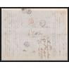 41227 Lettre LAC Allemagne Deutschland Hamburg Tour-T strasbourg 1845 cette France marque d'entree Vorlaufer