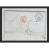 41230 Lettre LAC Allemagne Deutschland Hamburg Tour-T strasbourg 1847 cette France marque d'entree Vorlaufer