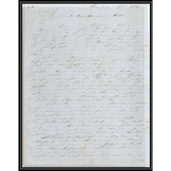 41230 Lettre LAC Allemagne Deutschland Hamburg Tour-T strasbourg 1847 cette France marque d'entree Vorlaufer
