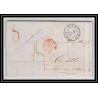 41231 Lettre LAC Allemagne Deutschland Hamburg Tour-T strasbourg 1845 cette France marque d'entree Vorlaufer