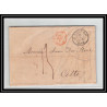 41234 Lettre LAC Allemagne Deutschland Hamburg Tour-T strasbourg 1847 cette France marque d'entree Vorlaufer
