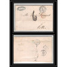 41257 Lettre LAC Allemagne Deutschland Bremen Tour-T VALENCIENNES 1855 cette herault France marque d'entree Vorlaufer