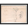41257 Lettre LAC Allemagne Deutschland Bremen Tour-T VALENCIENNES 1855 cette herault France marque d'entree Vorlaufer