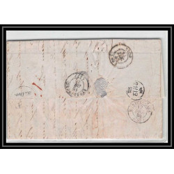 41263 Lettre LAC Allemagne Deutschland Bremen 1845 cette herault France marque d'entree Vorlaufer