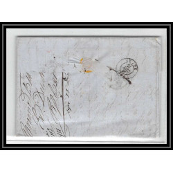 41264 Lettre LAC Allemagne Deutschland Bremen Tour-T VALENCIENNES CPR3 1847 cette herault France marque d'entree