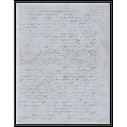 41264 Lettre LAC Allemagne Deutschland Bremen Tour-T VALENCIENNES CPR3 1847 cette herault France marque d'entree