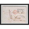 41265 Lettre LAC Allemagne Deutschland Bremen Tour-T VALENCIENNES CPR3 1845 cette herault France marque d'entree