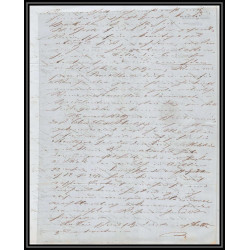 41283 Lettre LAC Allemagne Deutschland Bremen Tour-T VALENCIENNES CPR3 1848 cette herault France marque d'entree