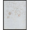 41283 Lettre LAC Allemagne Deutschland Bremen Tour-T VALENCIENNES CPR3 1848 cette herault France marque d'entree