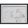 41284 Lettre LAC Allemagne Deutschland Bremen Tour-T VALENCIENNES CPR3 1847 cette herault France marque d'entree