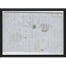 41285 Lettre LAC Allemagne Deutschland Bremen Tour-T VALENCIENNES CPR3 1847 cette ROUTE MOULINS France marque d'entree