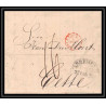 41288 Lettre LAC Allemagne Deutschland Bremen Tour-T VALENCIENNES CPR3 1847 cette route moulins France marque d'entree