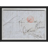 41294 Lettre LAC Allemagne Deutschland Bremen Tour-T VALENCIENNES CPR3 1847 cette herault France marque d'entree