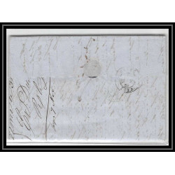 41294 Lettre LAC Allemagne Deutschland Bremen Tour-T VALENCIENNES CPR3 1847 cette herault France marque d'entree