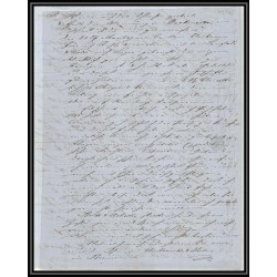 41294 Lettre LAC Allemagne Deutschland Bremen Tour-T VALENCIENNES CPR3 1847 cette herault France marque d'entree