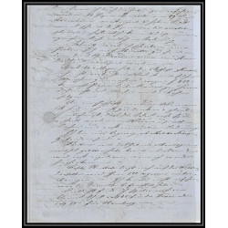 41294 Lettre LAC Allemagne Deutschland Bremen Tour-T VALENCIENNES CPR3 1847 cette herault France marque d'entree