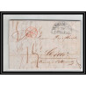 41296 Lettre LAC Allemagne Deutschland Bremen Tour-T strasbourg 1845 cette herault France marque d'entree Vorlaufer