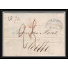 41305 Lettre LAC Allemagne Deutschland Bremen Tour-T strasbourg 1845 cette herault France marque d'entree Vorlaufer