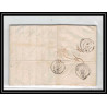 41305 Lettre LAC Allemagne Deutschland Bremen Tour-T strasbourg 1845 cette herault France marque d'entree Vorlaufer