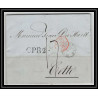 41311 Lettre LAC Allemagne Deutschland Crefeld prusse givet CPR2 1845 cette herault France marque d'entree Vorlaufer