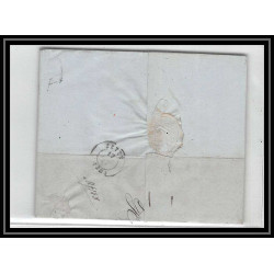 41311 Lettre LAC Allemagne Deutschland Crefeld prusse givet CPR2 1845 cette herault France marque d'entree Vorlaufer