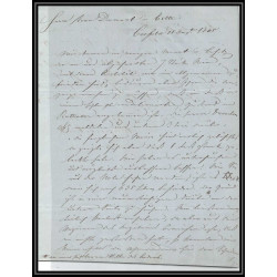 41311 Lettre LAC Allemagne Deutschland Crefeld prusse givet CPR2 1845 cette herault France marque d'entree Vorlaufer