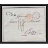 41312 Lettre LAC Allemagne Deutschland Crefeld prusse forbach CPR2 1844 cette herault France marque d'entree Vorlaufer