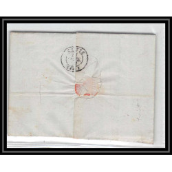 41312 Lettre LAC Allemagne Deutschland Crefeld prusse forbach CPR2 1844 cette herault France marque d'entree Vorlaufer