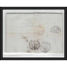 41315 Lettre LAC Allemagne Deutschland Frankfurt Tour-T strasbourg 1845 cette herault France marque d'entree Vorlaufer