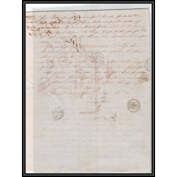 41320 Lettre LAC Allemagne Deutschland Mainz Tour-T strasbourg 1844 TTR2 cette herault France marque d'entree Vorlaufer