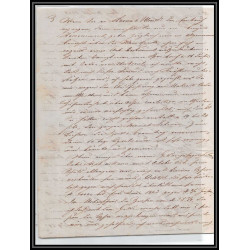 41321 Lettre LAC Allemagne Deutschland Mainz Tour-T strasbourg 1848 cette herault France marque d'entree Vorlaufer