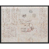41321 Lettre LAC Allemagne Deutschland Mainz Tour-T strasbourg 1848 cette herault France marque d'entree Vorlaufer