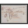 41327 Lettre LAC Allemagne Deutschland quackenbruck Tour-T strasbourg TT 1845 cette herault France marque d'entree