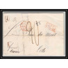 41331 Lettre LAC Allemagne Deutschland Varel Bremen TT Tour-T strasbourg 1846 cette herault France marque d'entree