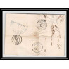 41331 Lettre LAC Allemagne Deutschland Varel Bremen TT Tour-T strasbourg 1846 cette herault France marque d'entree