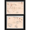 41332 Lettre LAC Allemagne Deutschland Varel Bremen TT DOUBLE FRAPPE Tour-T strasbourg 1846 cette France marque d'entree