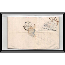 41336 Lettre LAC Allemagne Deutschland Varel Bremen Tour-T VALENCIENNES 1845 cette herault France marque d'entree