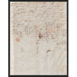 41337 Lettre LAC Allemagne Deutschland wismar Hamburg TTR4 1845 cette herault France marque d'entree Vorlaufer